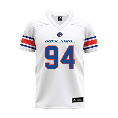Boise State - NCAA Football : Paz St. John - White Premium Football Jersey-0