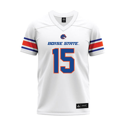Boise State - NCAA Football : Zeke Martinez - White Premium Football Jersey-0