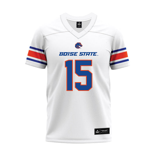 Boise State - NCAA Football : Zeke Martinez - White Premium Football Jersey-0