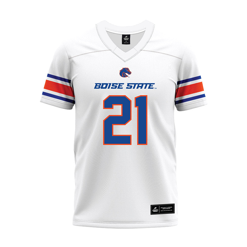 Boise State - NCAA Football : Akeem Wright - White Premium Football Jersey-0