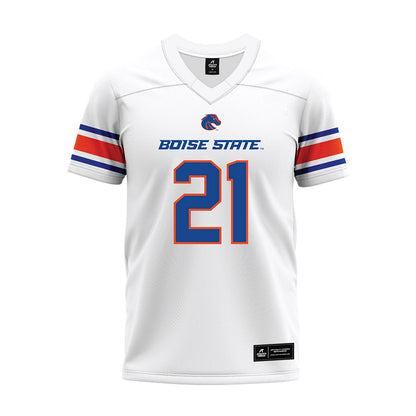 Boise State - NCAA Football : Akeem Wright - White Premium Football Jersey-0