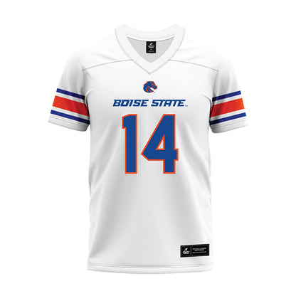Boise State - NCAA Football : Max Cutforth - White Premium Football Jersey
