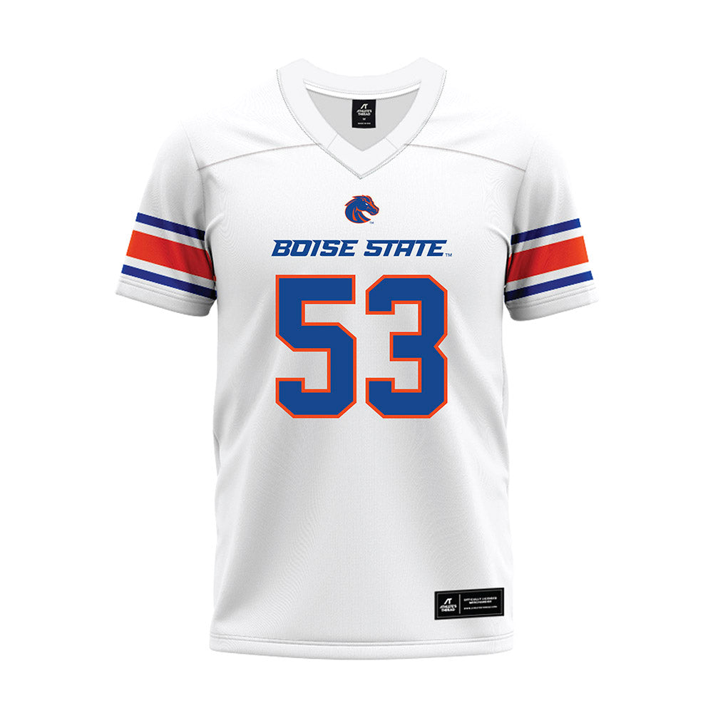 Boise State - NCAA Football : Ty Tanner - White Premium Football Jersey-0