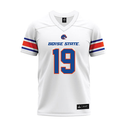 Boise State - NCAA Football : Rasean Jones - White Premium Football Jersey-0