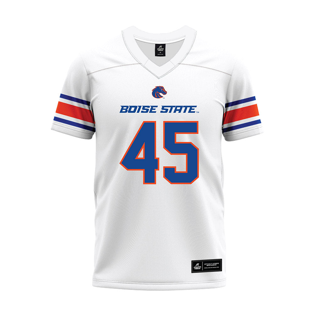 Boise State - NCAA Football : Markell Bowens - White Premium Football Jersey-0