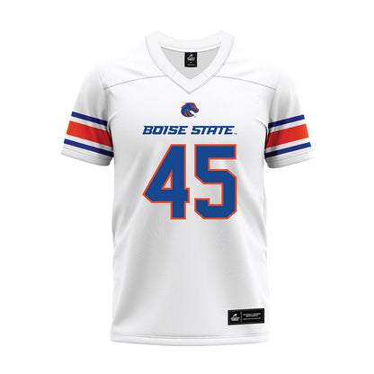 Boise State - NCAA Football : Markell Bowens - White Premium Football Jersey-0