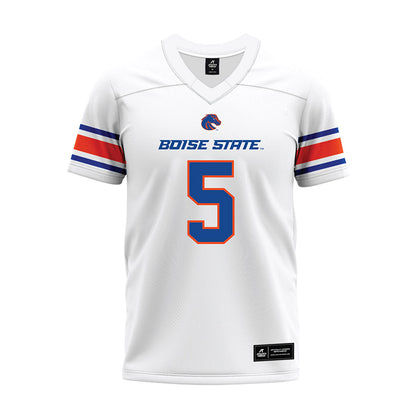 Boise State - NCAA Football : Jayden Virgin-Morgan - White Premium Football Jersey-0