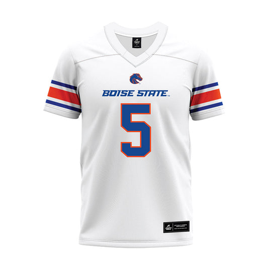 Boise State - NCAA Football : Jayden Virgin-Morgan - White Premium Football Jersey-0
