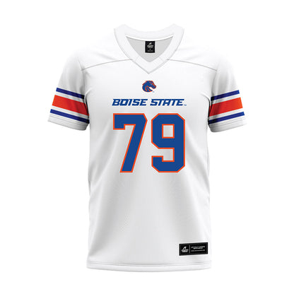Boise State - NCAA Football : Connor Warkentin - White Premium Football Jersey-0