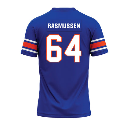 Boise State - NCAA Football : Carson Rasmussen - Blue Premium Football Jersey-1