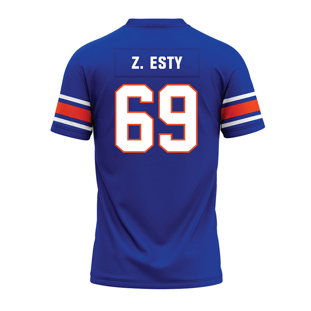 Boise State - NCAA Football : Zander Z. Esty - Blue Premium Football Jersey-1