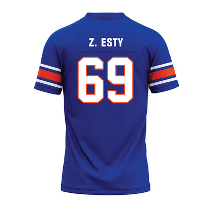 Boise State - NCAA Football : Zander Z. Esty - Blue Premium Football Jersey-1