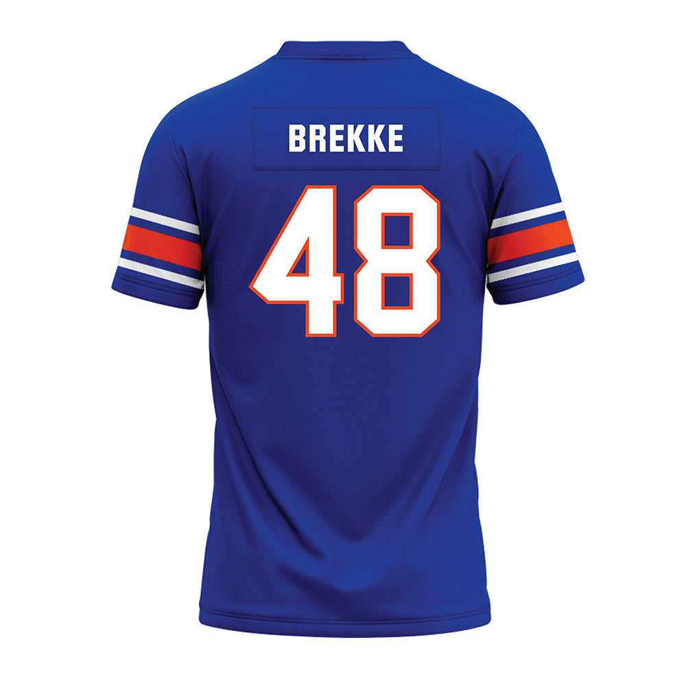 Boise State - NCAA Football : Ryan Brekke - Blue Premium Football Jersey-1