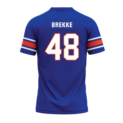 Boise State - NCAA Football : Ryan Brekke - Blue Premium Football Jersey-1