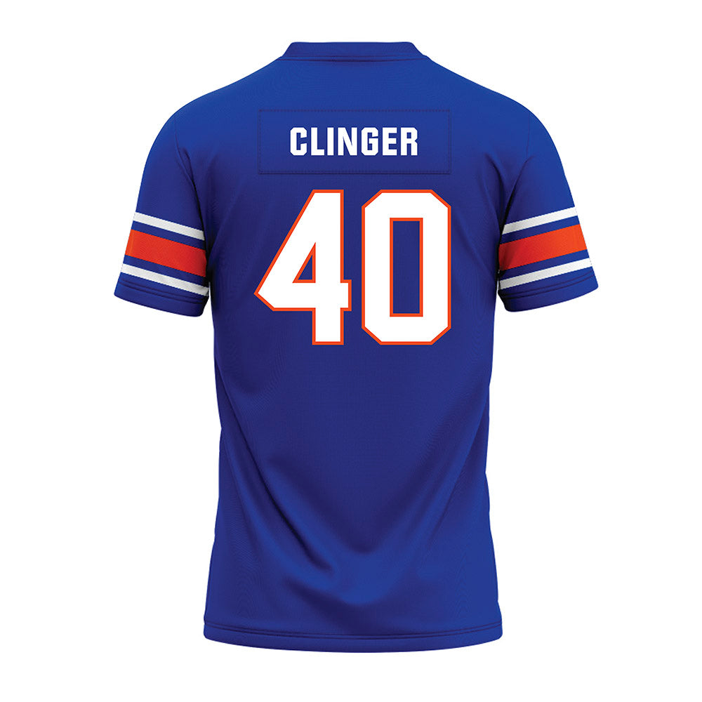 Boise State - NCAA Football : Ryker Clinger - Blue Premium Football Jersey