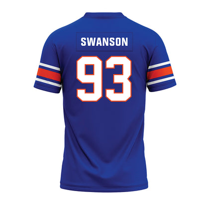Boise State - NCAA Football : Ryder Swanson - Blue Premium Football Jersey-1