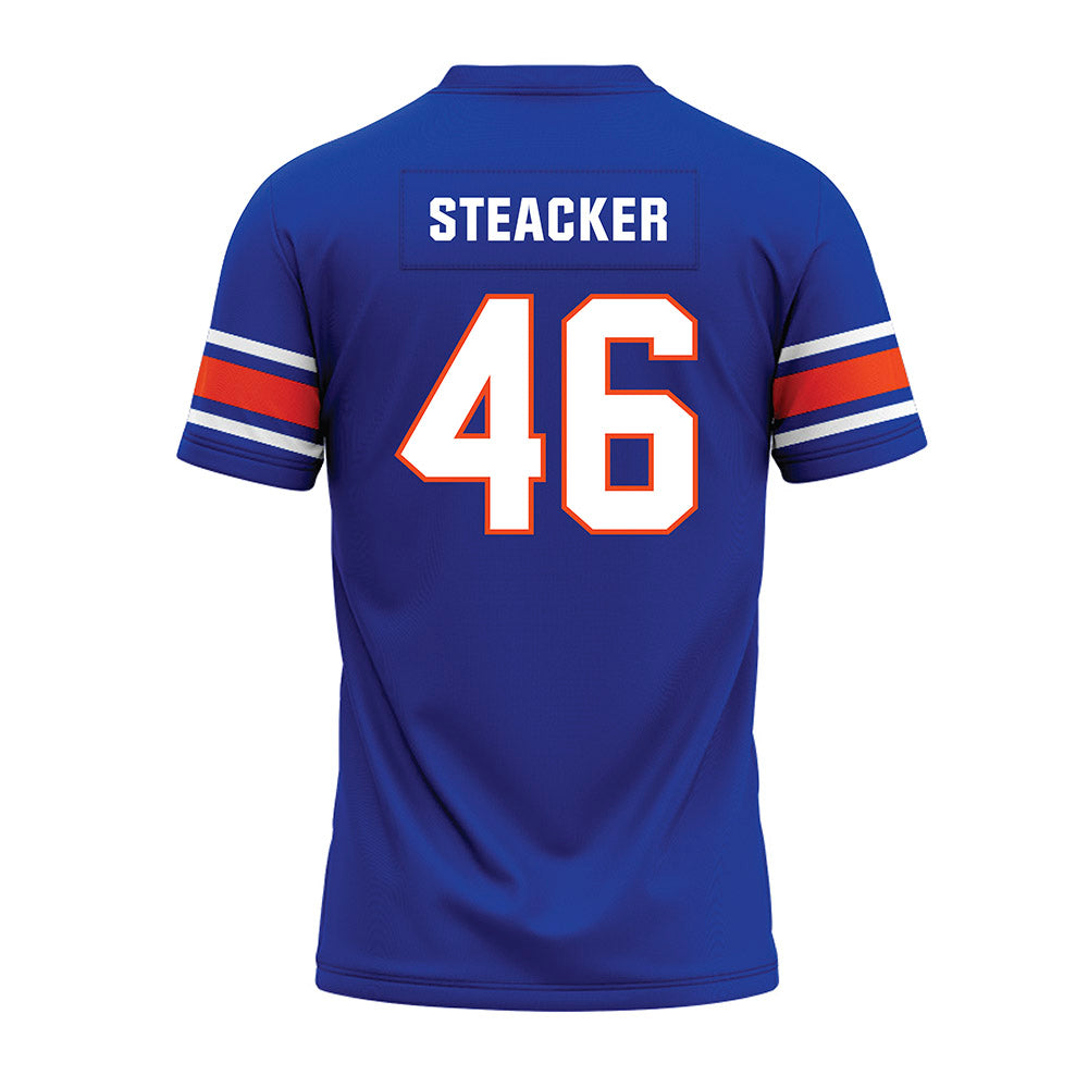 Boise State - NCAA Football : Hunter Steacker - Blue Premium Football Jersey