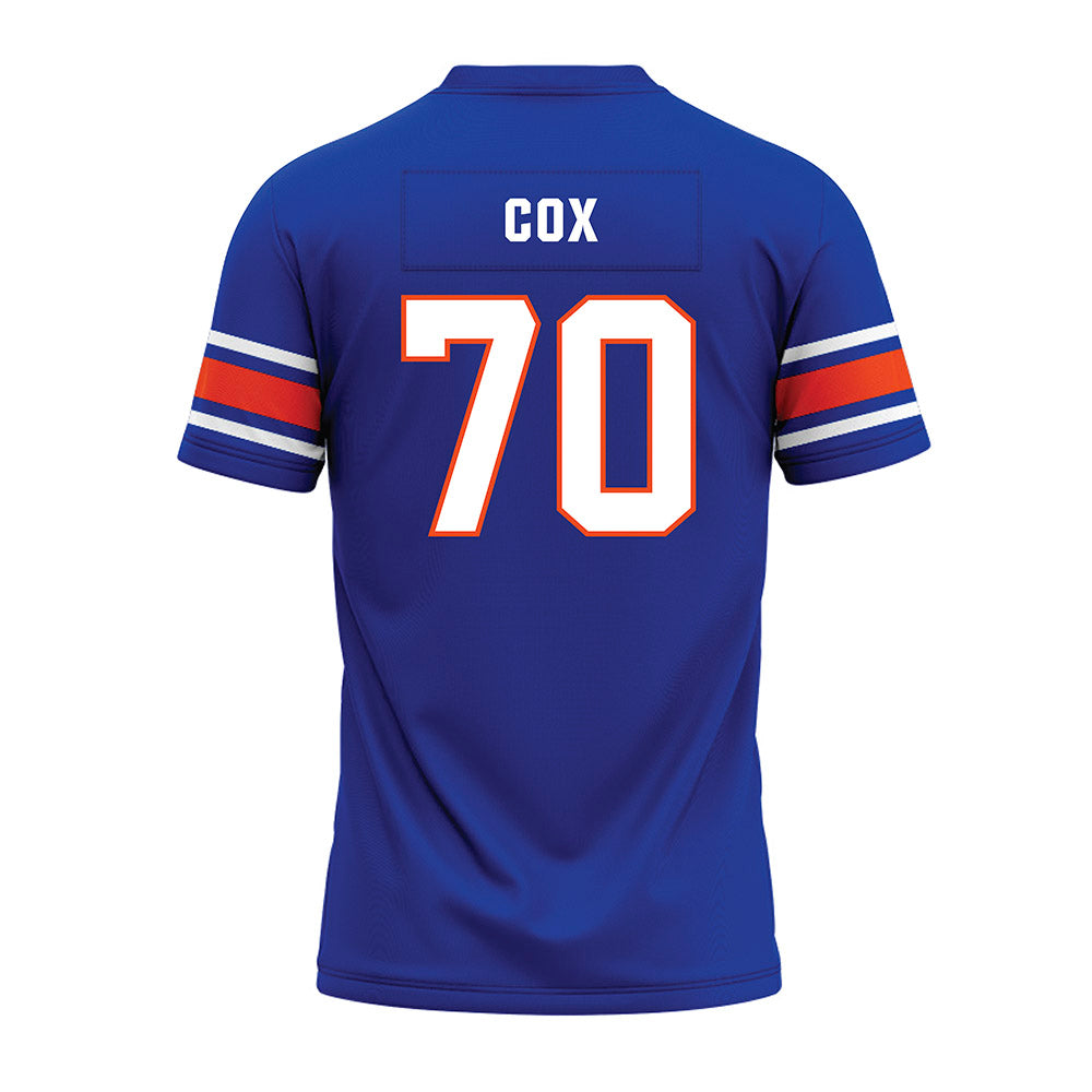 Boise State - NCAA Football : Kyle Cox - Blue Premium Football Jersey-1