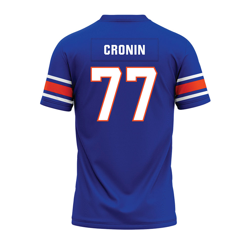 Boise State - NCAA Football : Kole Cronin - Blue Premium Football Jersey-1