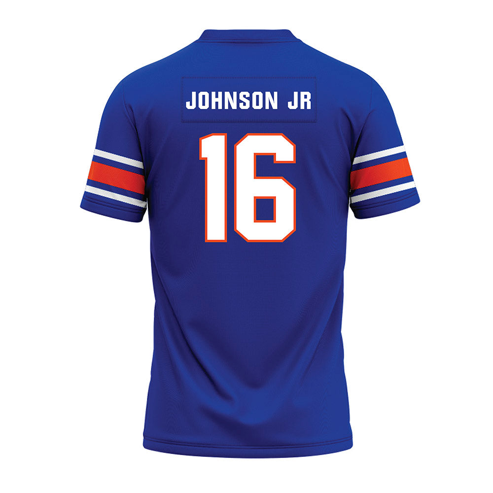 Boise State - NCAA Football : Franklyn Johnson Jr - Blue Premium Football Jersey