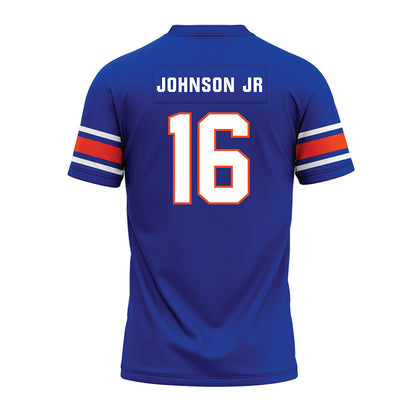 Boise State - NCAA Football : Franklyn Johnson Jr - Blue Premium Football Jersey