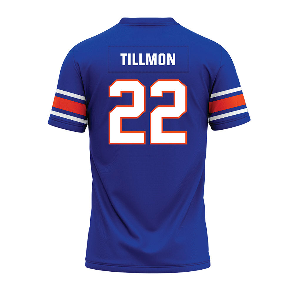 Boise State - NCAA Football : Roman Tillmon - Blue Premium Football Jersey-1