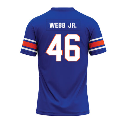 Boise State - NCAA Football : Corey Webb Jr. - Blue Premium Football Jersey-1