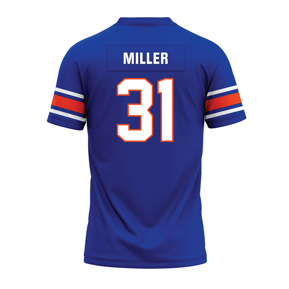Boise State - NCAA Football : Cole Miller - Blue Premium Football Jersey-1