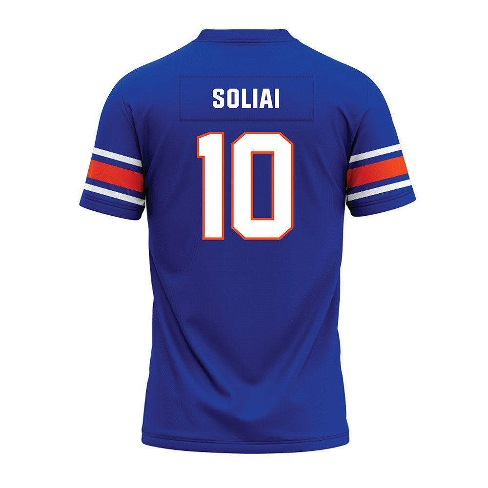 Boise State - NCAA Football : Madden Soliai - Blue Premium Football Jersey-1