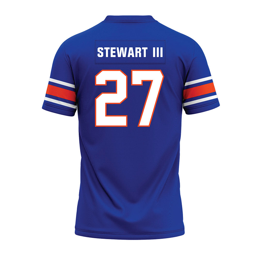 Boise State - NCAA Football : Harry Stewart III - Blue Premium Football Jersey-1