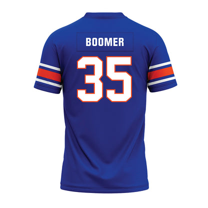 Boise State - NCAA Football : Colton Boomer - Blue Premium Football Jersey-1