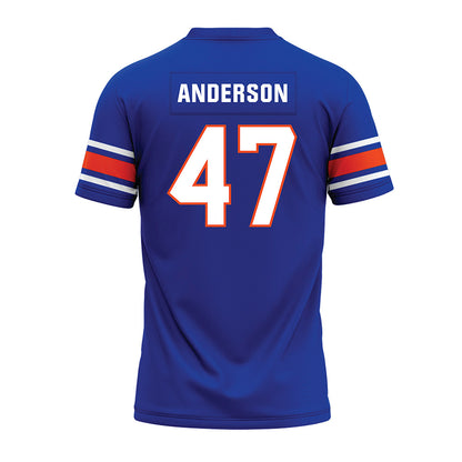 Boise State - NCAA Football : Kaden Anderson - Blue Premium Football Jersey-1