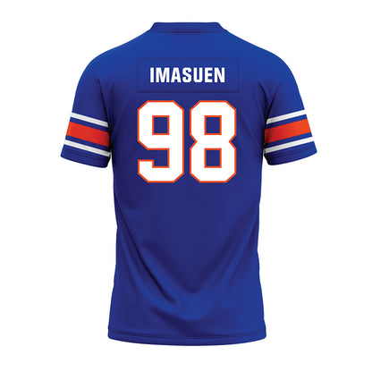 Boise State - NCAA Football : Bethel Imasuen - Blue Premium Football Jersey-1