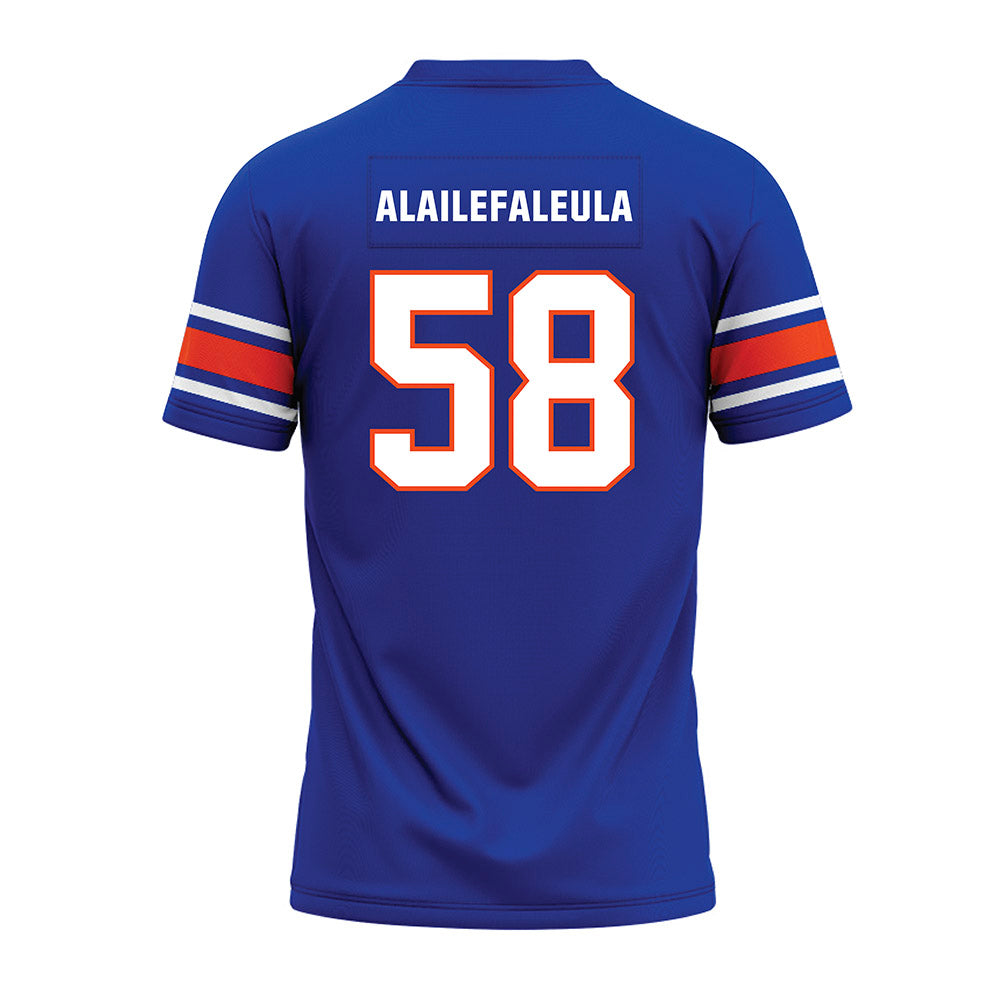 Boise State - NCAA Football : Deuce Alailefaleula - Blue Premium Football Jersey-1