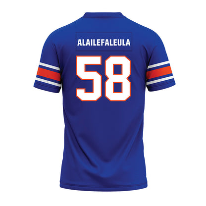 Boise State - NCAA Football : Deuce Alailefaleula - Blue Premium Football Jersey-1