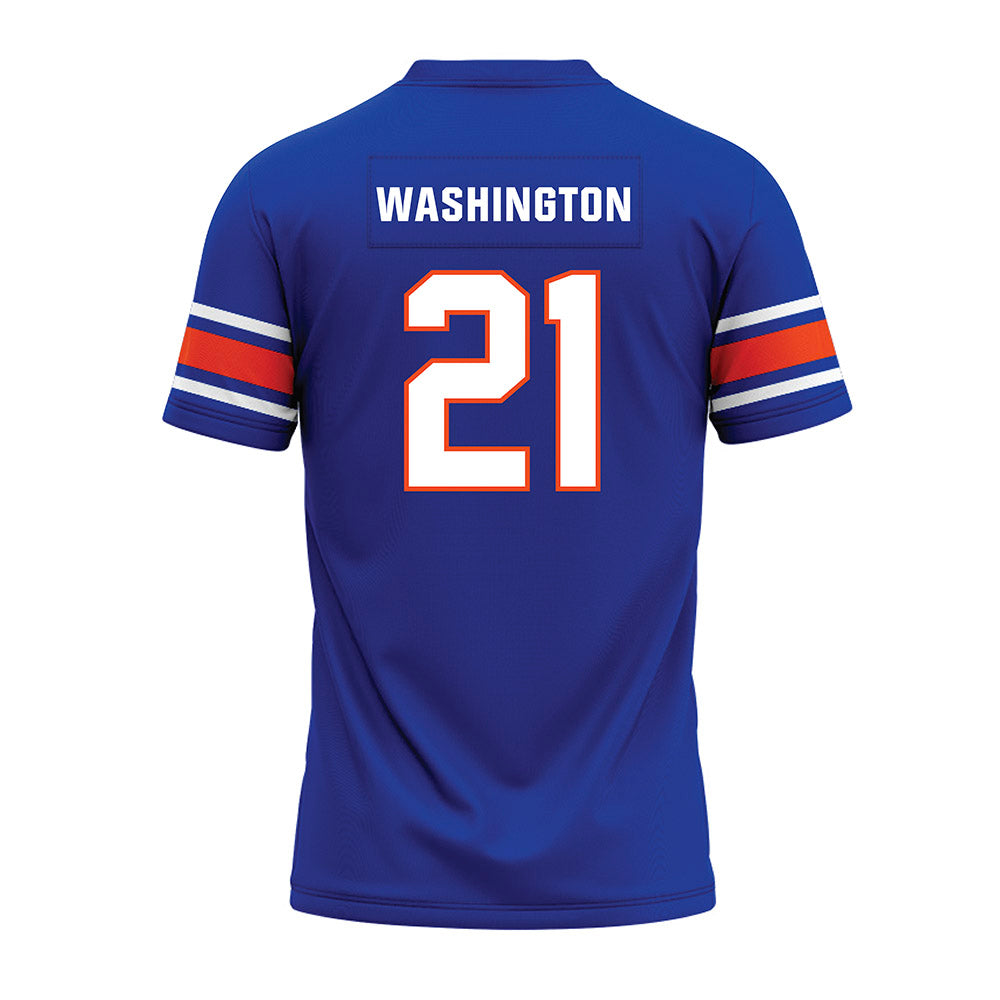 Boise State - NCAA Football : Zion Washington - Blue Premium Football Jersey