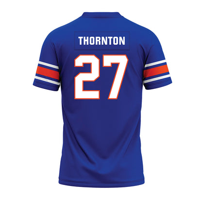 Boise State - NCAA Football : Dionte Thornton - Blue Premium Football Jersey