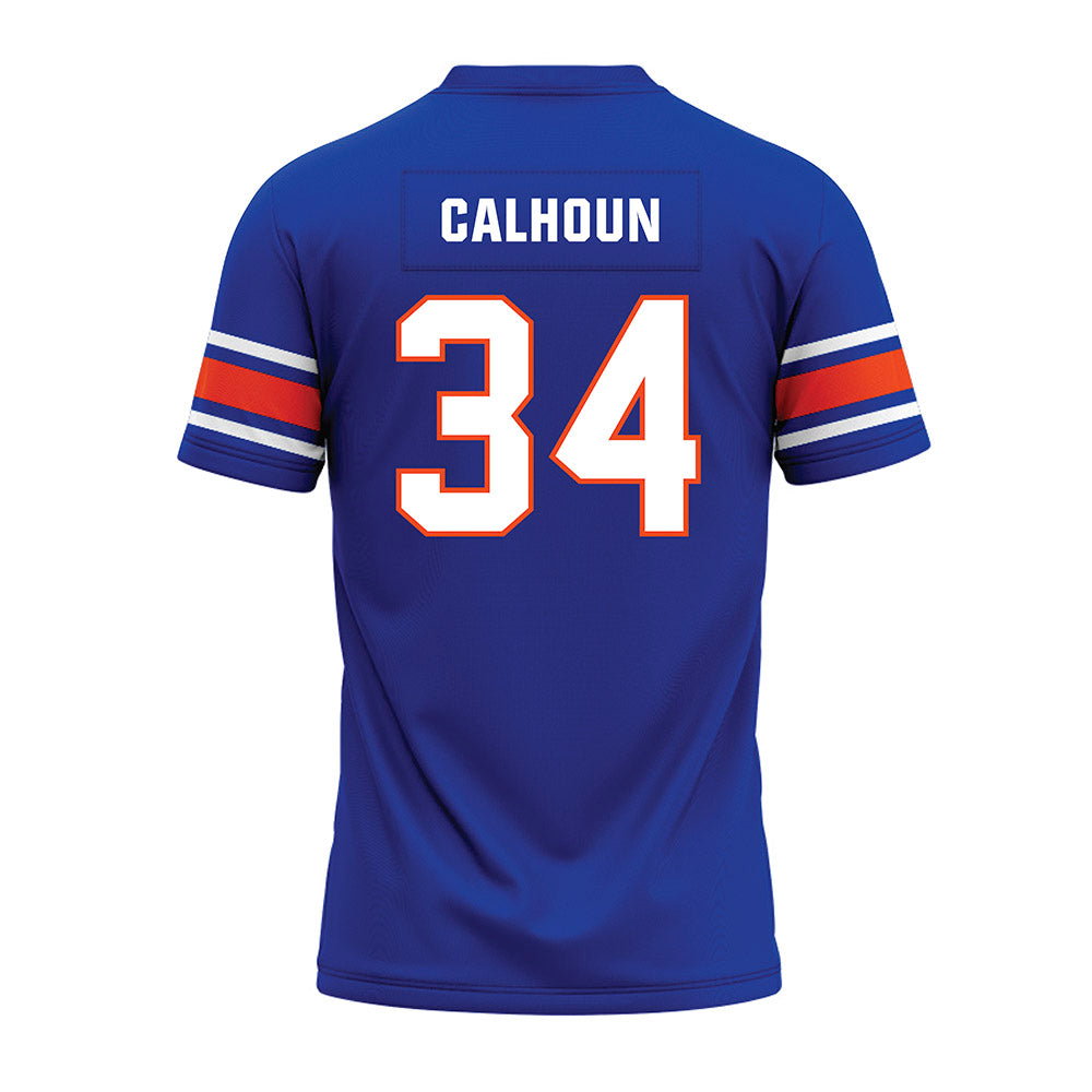 Boise State - NCAA Football : Dominik Calhoun - Blue Premium Football Jersey-1