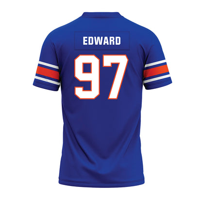 Boise State - NCAA Football : Mikaio Edward - Blue Premium Football Jersey-1