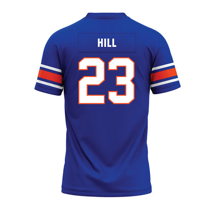 Boise State - NCAA Football : David Hill - Blue Premium Football Jersey-1