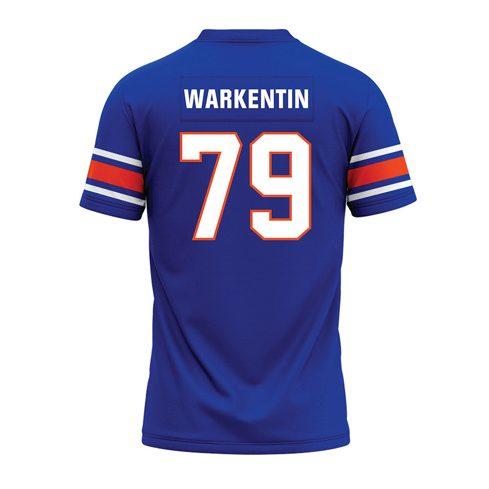 Boise State - NCAA Football : Connor Warkentin - Blue Premium Football Jersey-1
