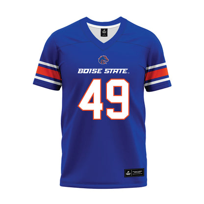 Boise State - NCAA Football : Beckham Hofland - Blue Premium Football Jersey-0