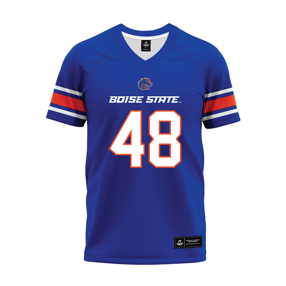 Boise State - NCAA Football : Ryan Brekke - Blue Premium Football Jersey-0