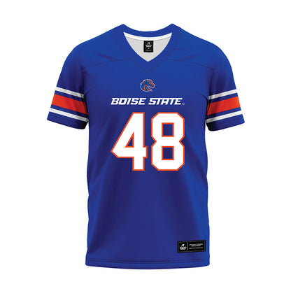 Boise State - NCAA Football : Ryan Brekke - Blue Premium Football Jersey-0