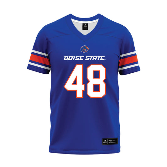 Boise State - NCAA Football : Ryan Brekke - Blue Premium Football Jersey-0