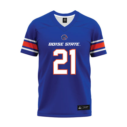 Boise State - NCAA Football : Akeem Wright - Blue Premium Football Jersey-0