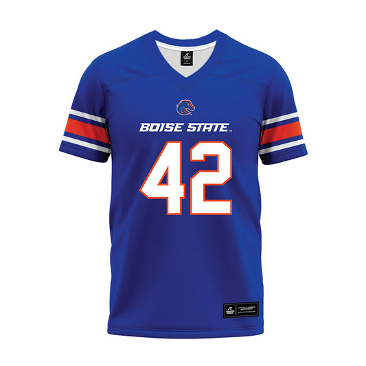 Boise State - NCAA Football : Zyhaire Lewis - Blue Premium Football Jersey-0