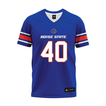 Boise State - NCAA Football : Ryker Clinger - Blue Premium Football Jersey