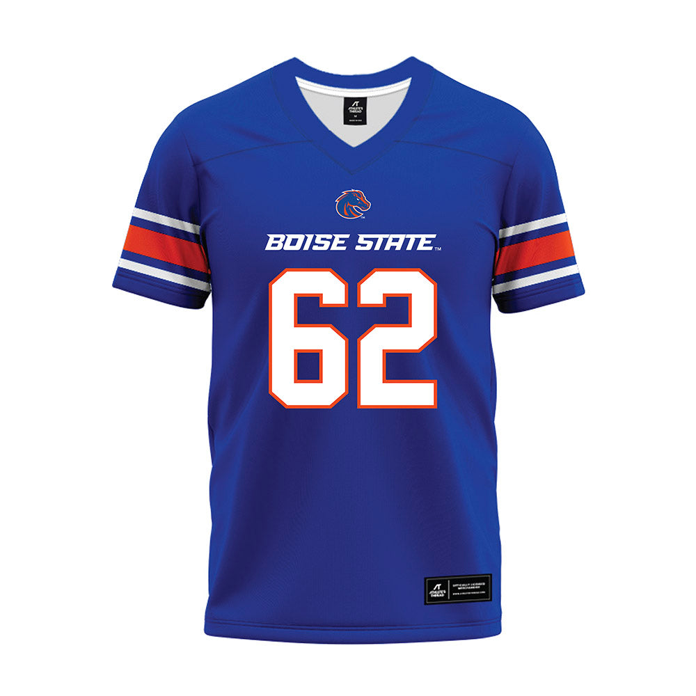 Boise State - NCAA Football : Roger Carreon - Blue Premium Football Jersey-0