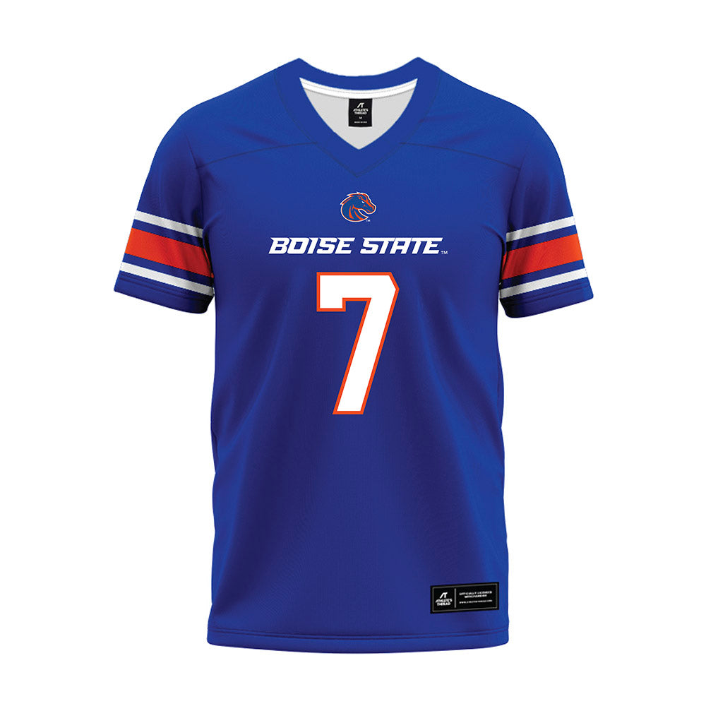 Boise State - NCAA Football : Jaden Mickey - Blue Premium Football Jersey-0